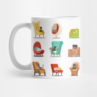 Lounging Kitties Mug